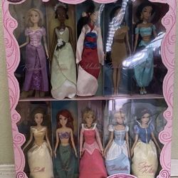 RARE AND NEW - 2012 Disney Princess 12-inch Dolls Classic Film Collection (Disney Store Exclusive) 