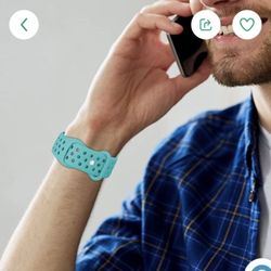 Yaxing Compatible With Apple Watch Band  38 MM 40MM 42MM 44MM Soft Silicone Sport Band Iwatch Band 