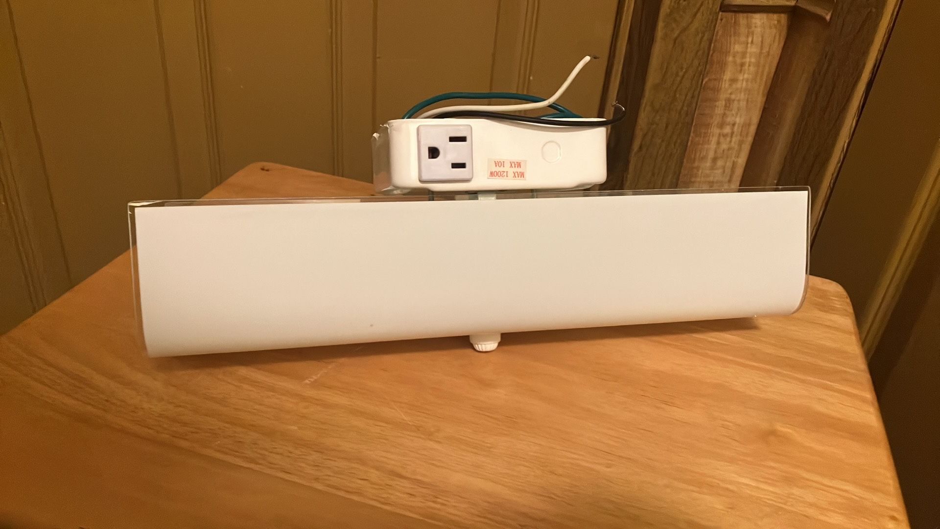 Mounted Modern Light With Electrical Outlet