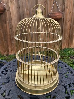 Solid Brass Birdcage