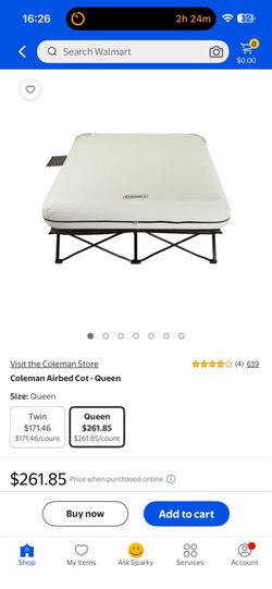 Coleman Queen Airbed Cot
