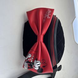 Loungefly velvet Minnie Mouse Fanny pack