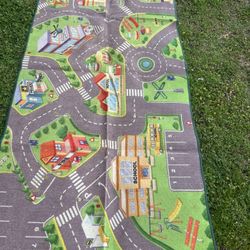 Kids Play Mat with City Roads