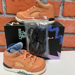 Nike Air Jordan 5 Retro ‘DJ Khaled We The Best’ ‘ Crimson Bliss’ Size 6C Toddler