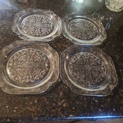 Federal Depression Era  Plates  All 4