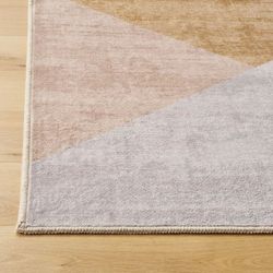 Everwash Washable 6'6" x 9'6" Area Rug "Beige"