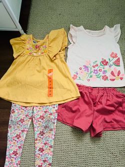 Toddler girls 4 piece outfit set