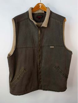 Wolverine Sherpa Lined Canvas Vest Men's XL