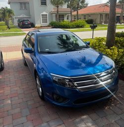 Blue ford fusion