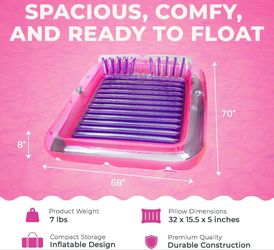 Original/XL Suntan Tub Outdoor Cushioned Lounge Float Combo Blue/Purple
