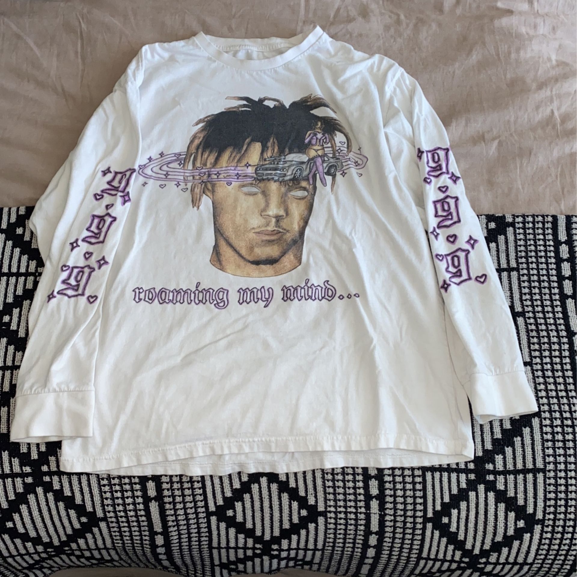 JUICE WRLD MERCH LONG SLEEVE ROAMING MY MIND 999