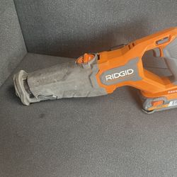 Ridgid Sawzall + Battery