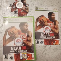 NCAA March Madness 08 Basketball 🏀 (Microsoft Xbox 360) CIB Complete w/ Manual video game