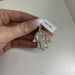 Pendant 10.74 gm 1.38ct 14kt gold 