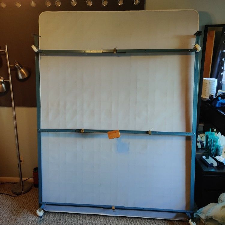 Queen Box Spring & Metal Bed Frame