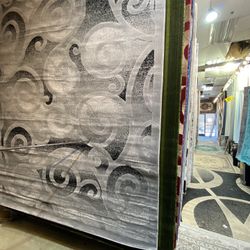 8x10 Area Rugs Carpet Rugs Modern Design Thick Colors Gray 