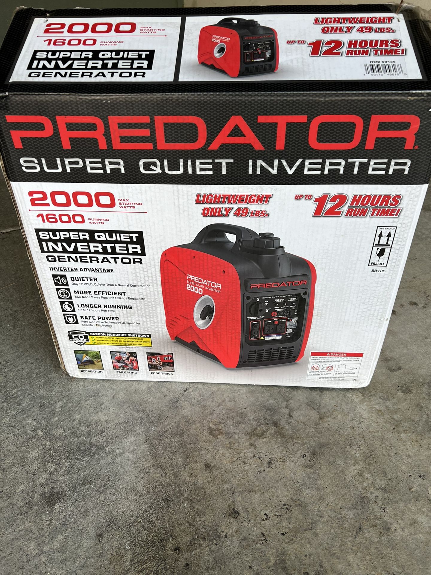 PREDATOR Super Quiet Generator