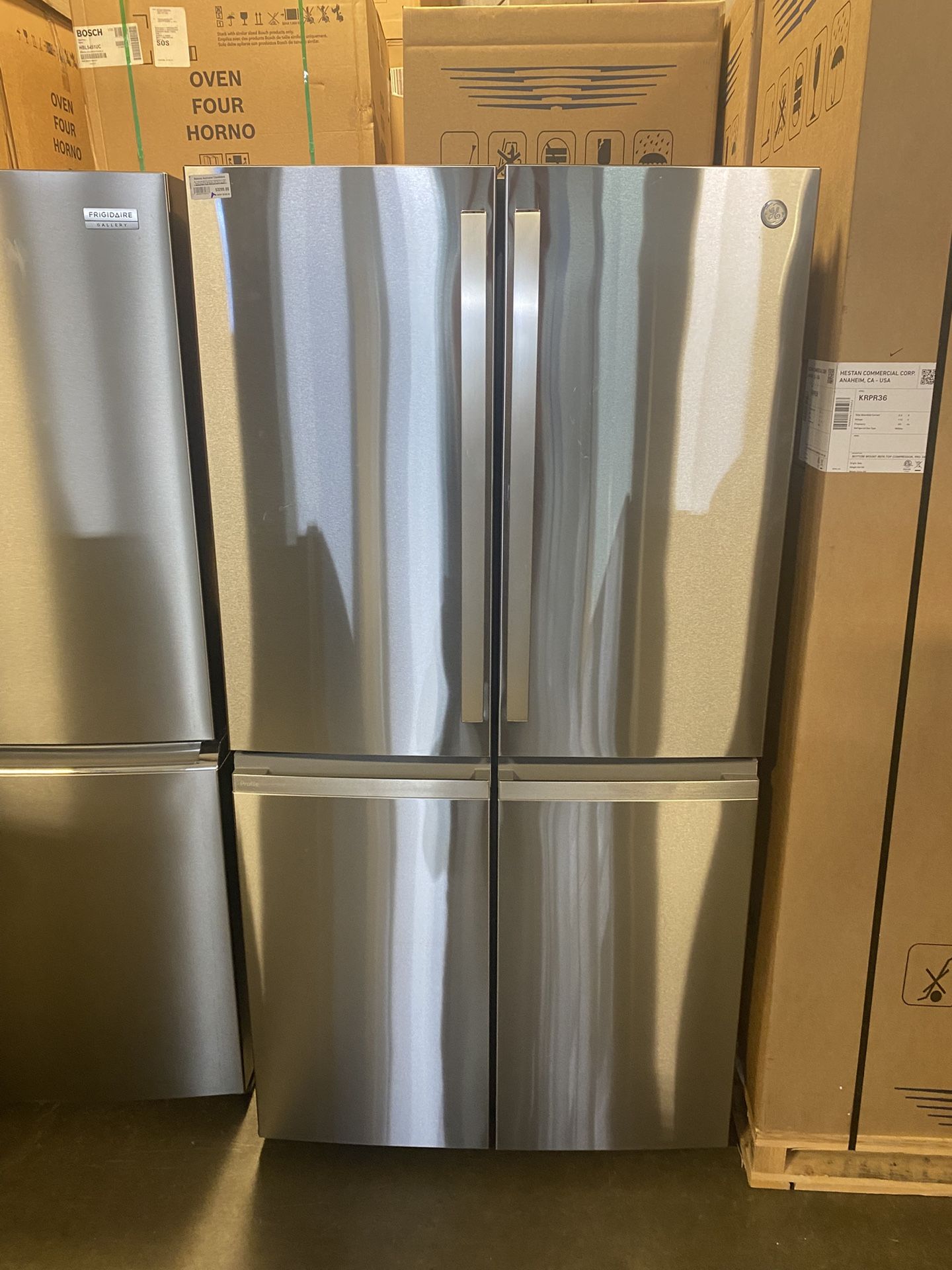 GE Profile  PAD28BYTFS 36 Inch Freestanding 4-Door French Door Smart Refrigerator with 28.4 cu. ft