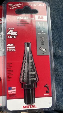 Milwaukee step drill bit #4