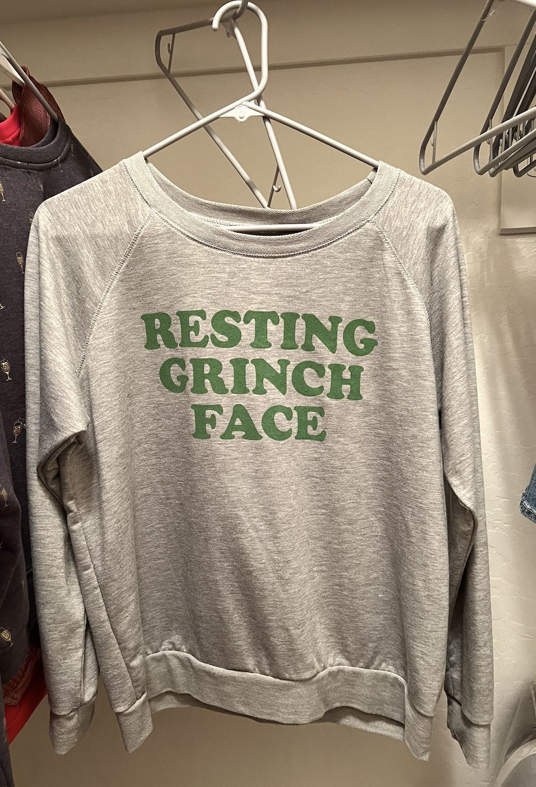 Resting Grinch Face Christmas Top Shirt