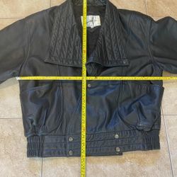 Vtg  Black Leather Jacket Sundance by Diamond