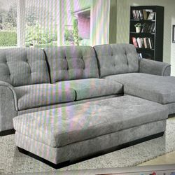COMFY NEW BISCAYNE SECTIONAL SOFA AND OTTOMAN SET ON SALE ONLY $999. IN STOCK SAME DAY DELIVERY 🚚 EASY FINANCING 