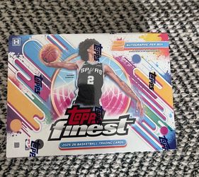 Topps Finest Basketball NBA 2025/2026 Hobby Box – Sealed Cooper Kon