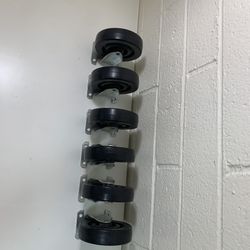 Six Wagner Castor Wheels 