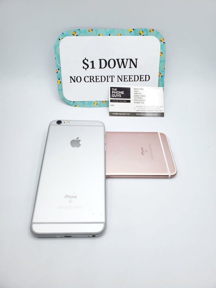 Apple iPhone 6S Plus Unlocked For All Carriers - 90 DAY WARRANTY - $1 DOWN - NO CREDIT NEEDED