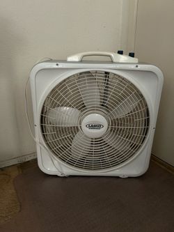 LASKO Model 3755 - 20" Weather-Shield Box Fan w/ Thermostat 90% New Original price ：$60up