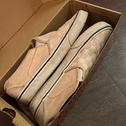 Pink Checker Vans 