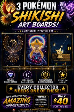 3☆Shikishi Pokémon Art Boards