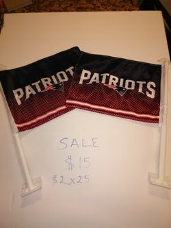 Patriots Car flags.