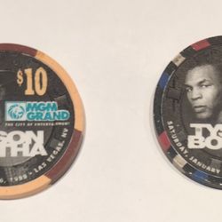 Tyson/Botha Fight Casino Chip (Set Of 2)