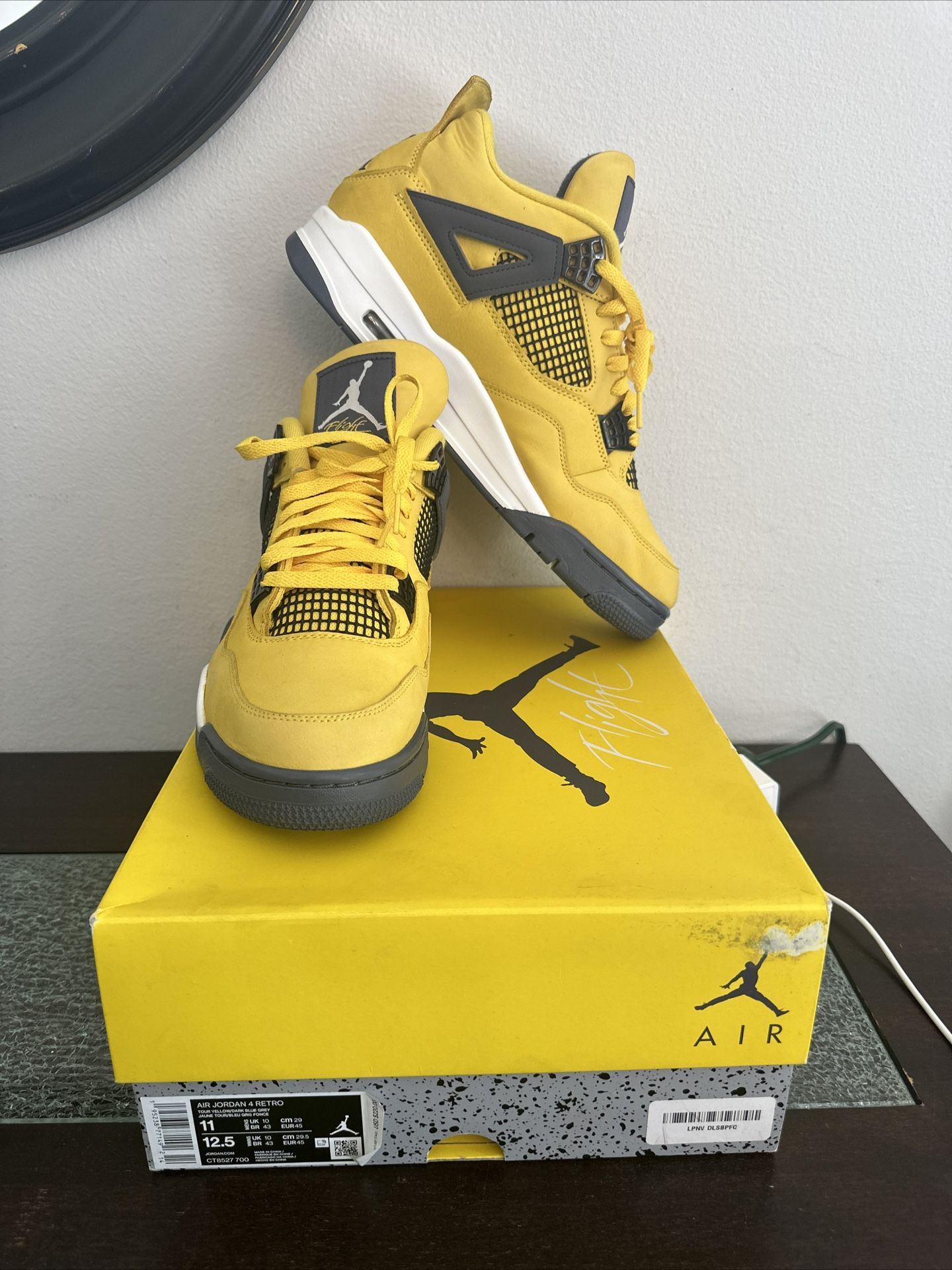 Size 12- Jordan 4 Retro Lightning