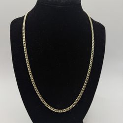 10K Gold Cuban Link Chain 20”