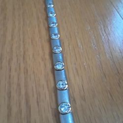 Sterling Bracelet.  7.5 inch 