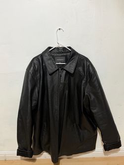 Croft & Barrow Men's Black Leather Jacket