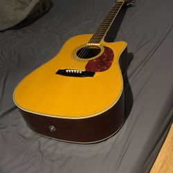Takamine G-Series EG-332C Acoustic Plug-in signed by Hank Williams Jr.