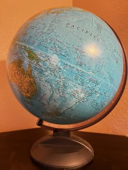 12” Rotating World Globe with Stand for Kids