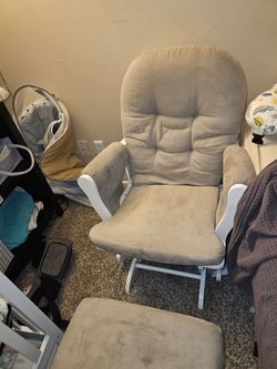 Glider and ottoman