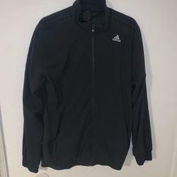 adidas black on black windbreaker