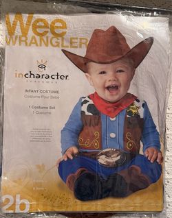 Costume “Wee Wrangler” Infant Size 6 mos +