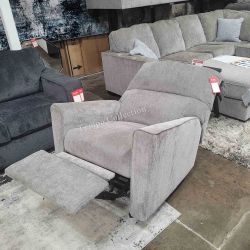 ROCKER RECLINER CHAIR, ALLOY COLOR - [NEW] [EASY CARE FABRIC]