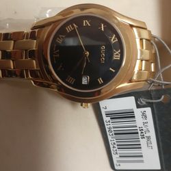 Gucci Authentic Men 34mm Gold Plated