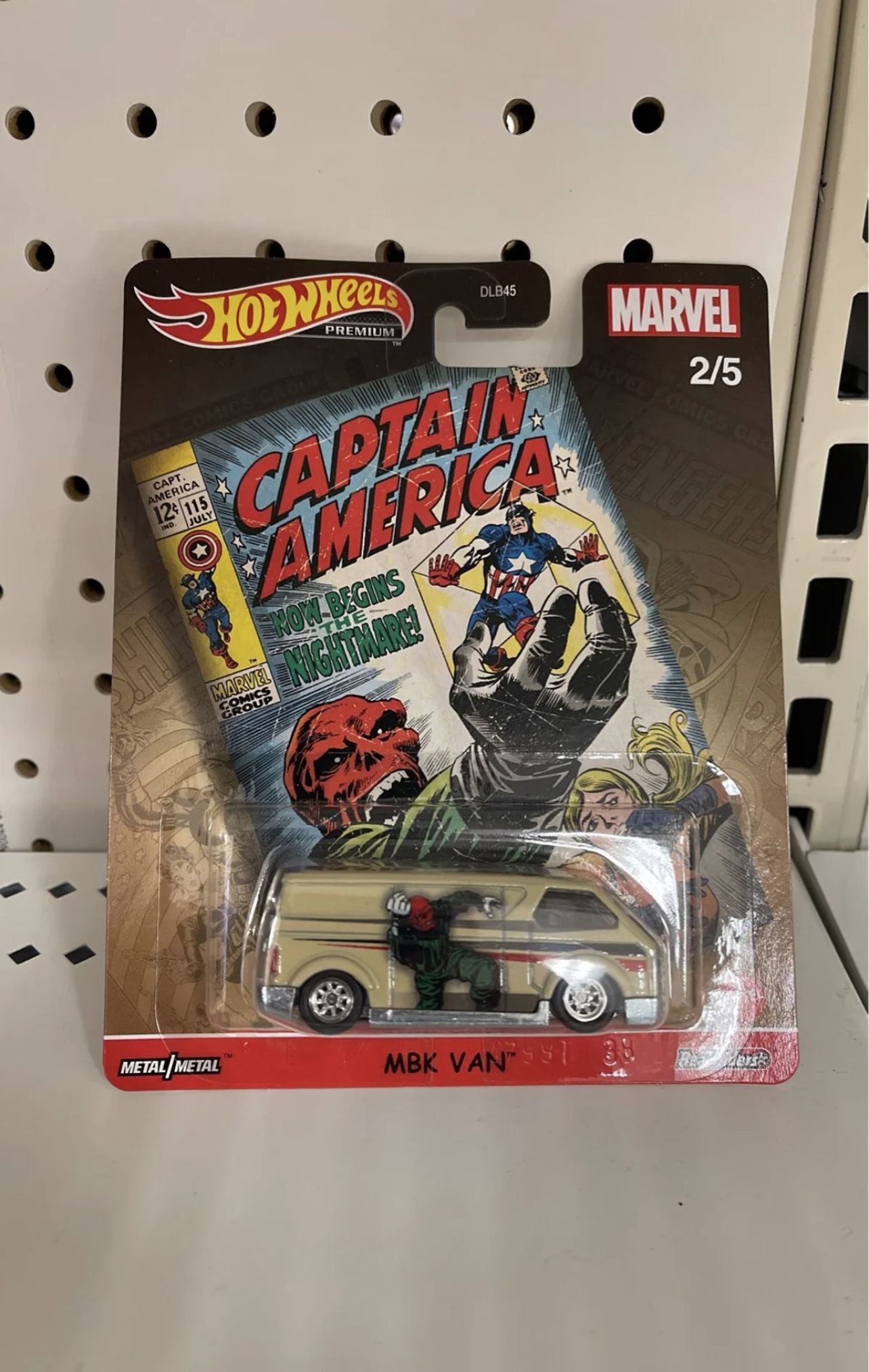 Hot Wheels Marvel Captain America Die Cast Car