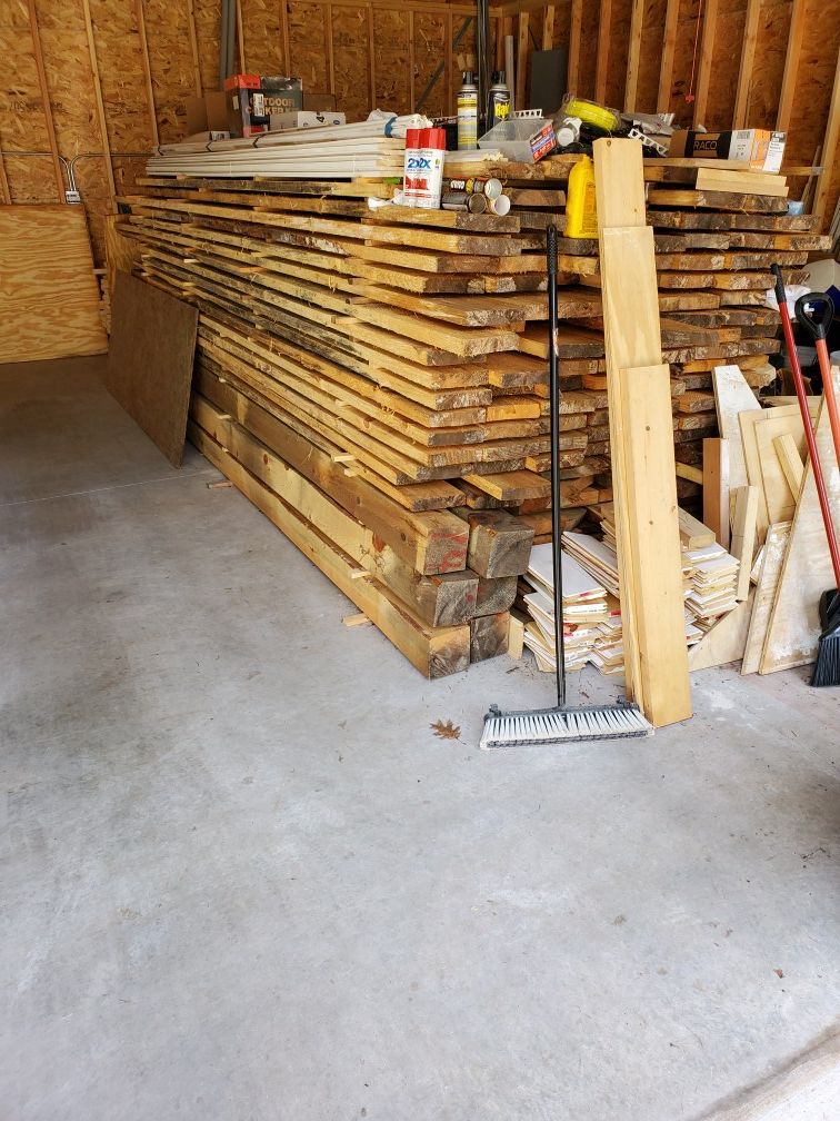 Rough cut lumber.