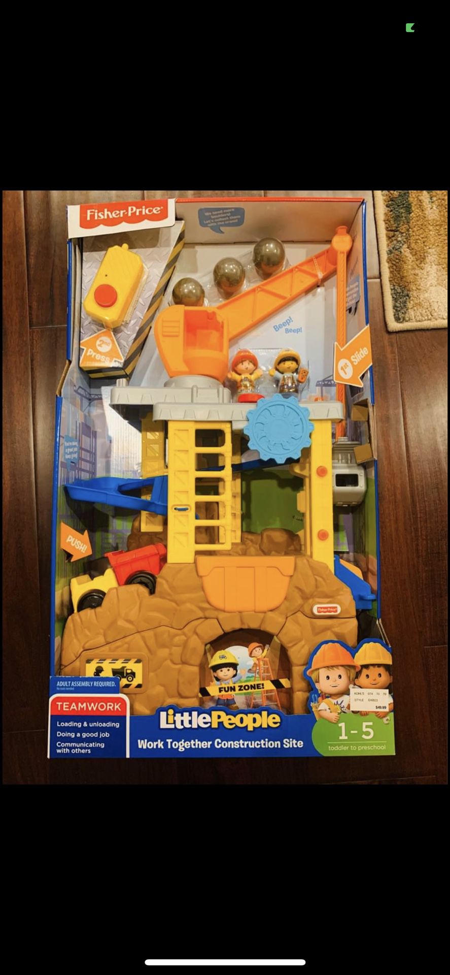 Toys: New in Box Huge Fisher-Price Little People Construction Site. Hours of fun for kids. Birthday Christmas Gift