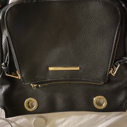 Steve Madden Shoulder Strap Black Leather Purse