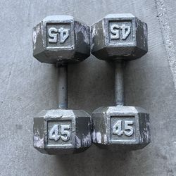 45 Lb Dumbbells 